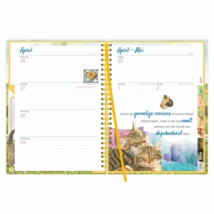 Agenda - Mischa - Franciens katten - Spiraal - 2027 - 17x23cm
