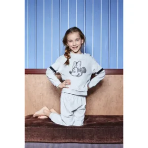 Eskimo Disney Pyjama's meisjes Minnie Sketch ( Velours  ) 2 jaar - 8 jaar  (ESK.1271)