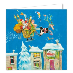 Kaarten - Kerst - Marius van Dokkum - White christmas & jingle bells- 10st.
