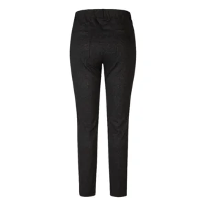KJ Brand dames broek: Jenny, Donker blauw/zwart , Duitse maten, elastiek in de lenden ( BRA.336 )