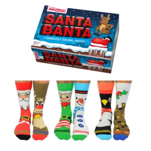 Kerstsokken Heren Santa Banta Mismatched  39 - 46 Oddsocks