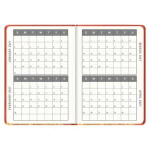 Agenda - 2027 - Compact - 16 maanden - Oranje elfje - 12,7x17,8cm