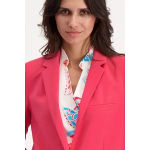 Signe Nature Blazer vest: Fuscia, Volledig gevoerd ( Signe.1219 )