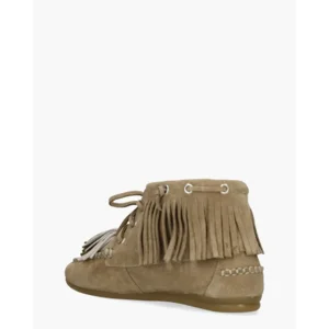 Toral Mausi Taupe Dames Enkellaarsjes