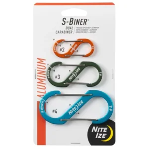 Nite Ize S-Biner Aluminium Size #2 #3 #4 - Karabijnhaak - 3 Stuks SBA234-A2-R6