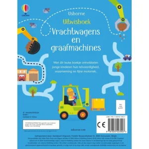 Boek - Uitwisboek - Vrachtwagens en graafmachines - 3+