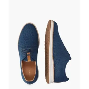 Rehab Nolan Knit Blauw Heren Veterschoenen