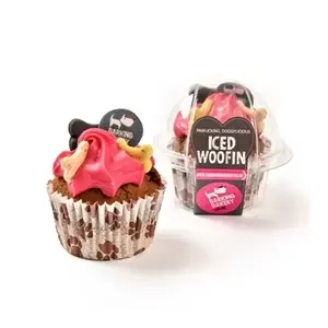The Barkin Bakery Vanilla Woofin Met Roze Glazuur
