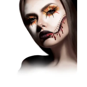 Halloween Face and body paint box set  - 5 kleuren en tube bloed
