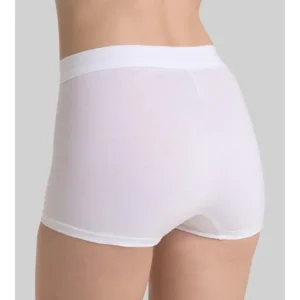 Sloggi Dames Double comfort Short: Wit / Zwart ( Slog.62 / Slog.132 )