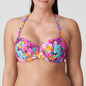 Prima Donna Swim Najac voorgevormde balconnet bikini in roze met bloemenprint