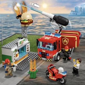LEGO City - Brand bij het Hamburgerrestaurant - 60214