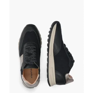 Rapid Soul Yavanna Zwart/Zilveren Damessneakers