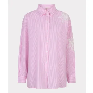 Esqualo bloes gestreept: Rose / wit, oversized ( ESQ.334 )