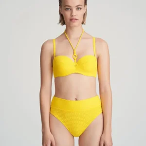 Marie Jo Swim Priscilla voorgevormde strapless bikini in geel