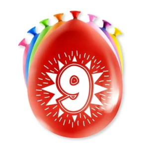 Ballonnen - 9 jaar - 30cm - 8st.