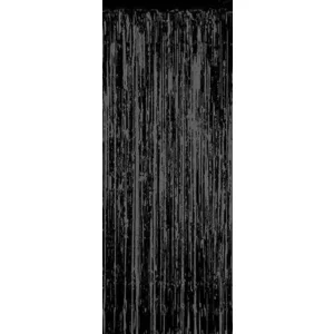 Deurgordijn - Zwart - 100x250cm