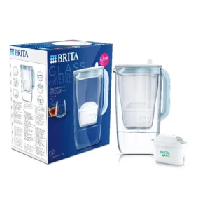 Brita GLAZEN WATERFILTERKAN 'ONE' MXPRO LIGHT BLUE