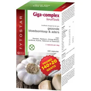 Fytostar Giga-complex 160caps -gezonde bloedsomploop en aders