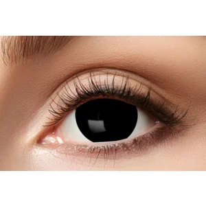 Mini Sclera Kleurlens Zwart 17 mm – Horror Effect – Cosmetische Lens