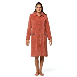 Egatex Kamerjas dames: terra, met knopen ( EGA.503 )