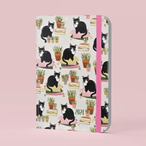 Agenda - 2024 - Compact - 16 Maanden - Slimme katten - 12,7x17,8cm