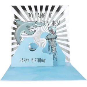 Kaart - Pop-up, licht & muziek - Smile, zolang je nog tanden hebt - 022A