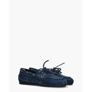 Posa Boat Loafer Denim Dames Veterschoenen