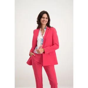 Signe Nature Blazer vest: Fuscia, Volledig gevoerd ( Signe.1219 )