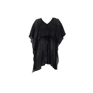 Opera ( Sunflair ) strandkleed: Zwart, v hals ( SUNF.193 )