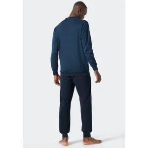 Schiesser – Essentials Nightwear – Pyjama – 178096 - Royal Blue