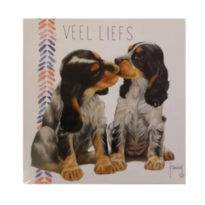 Kaart - Franciens katten - Veel liefs - Hondjes