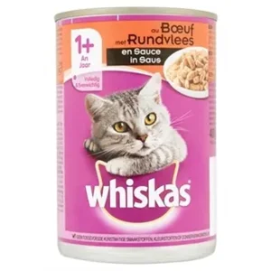 Whiskas Blik Adult - Rund in saus