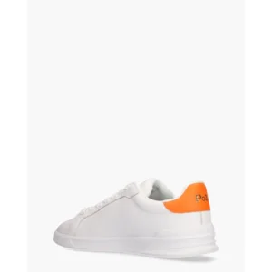 Polo Ralph Lauren Heritage Court II Wit/Oranje Herensneakers