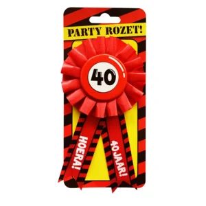 Rozet - 40 jaar - Verkeersbord