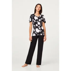 Esprit - Amalia - Pyjama - 078EF1Y009 - Black Flower Print