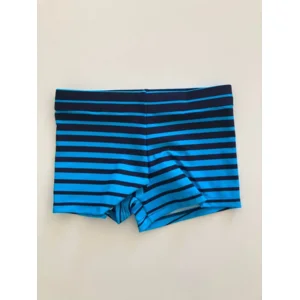 Bomain Stripes zwemshort voor jongens in turquoise en blauw 128