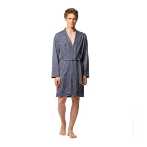 Egatex ( Soy ) Heren Kamerjas: Blauw, lichte kwaliteit, boven de knie lengte ( EGA.477 )