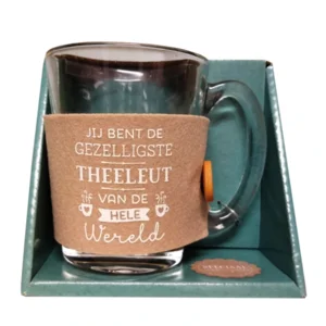 Tijd voor thee - Theeglas - Gezelligste theeleut