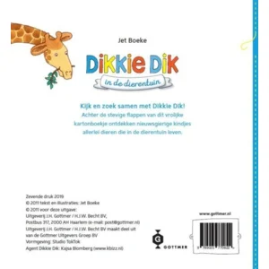 Boek - Flapjesboek - Dikkie Dik in de dierentuin