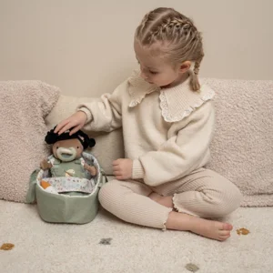 Pop - Baby Evi - In draagmand - Met toebehoren