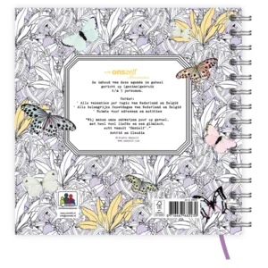Familie notitieagenda - 2025 - Harde kaft - Onszelf - Butterfly - 19,5x19,5cm