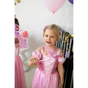 Kostuum - Jurk - Prinses - Roze - mt.116/128