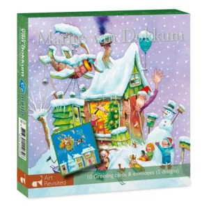 Kaarten - Kerst - Marius van Dokkum - White christmas & jingle bells- 10st.