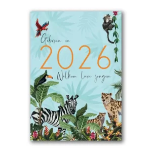 Kaart - Geboren in 2026, welkom lieve jongen - ME - GBE.2945
