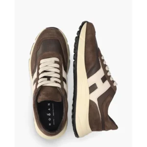 Hogan Hyperlight Allac Nuo Bruin/Witte Herensneakers