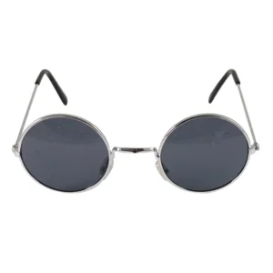 Bril - Donker glas - Zilver frame - Rond