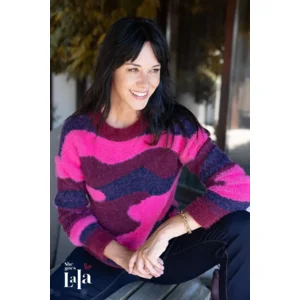She goes Lala Dames trui: Meghan, Aubergine ( SHE.50 )