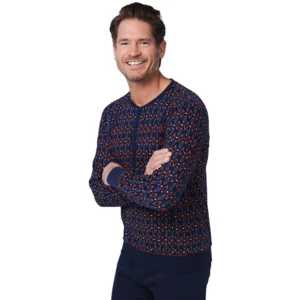 Pastunette Heren Pyjama: Blauw, 100% katoen ( PAS.121 )