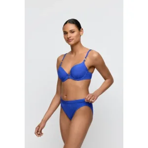 Marie Jo Emly voorgevormde bikini in blauw met omslagslip